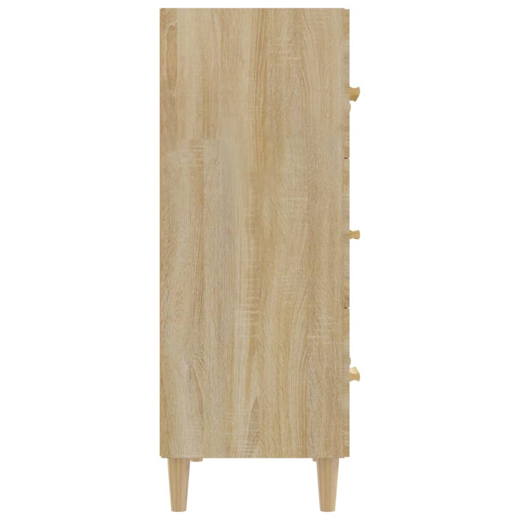 Credenza Rovere Sonoma 70x34x90 cm in Legno Multistrato