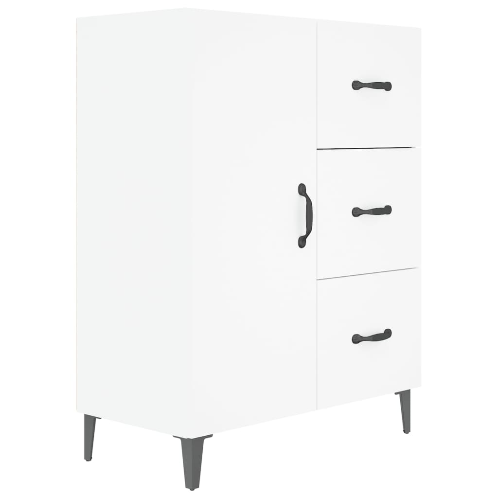 Credenza Bianca 69,5x34x90 cm in Legno Multistrato