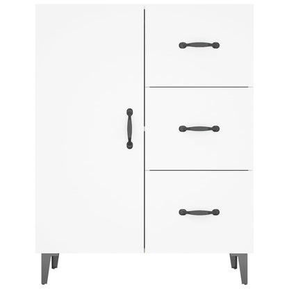 Credenza Bianca 69,5x34x90 cm in Legno Multistrato