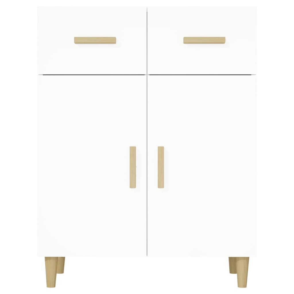 Credenza Bianca 69,5x34x89 cm in Legno Multistrato