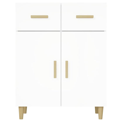 Credenza Bianca 69,5x34x89 cm in Legno Multistrato