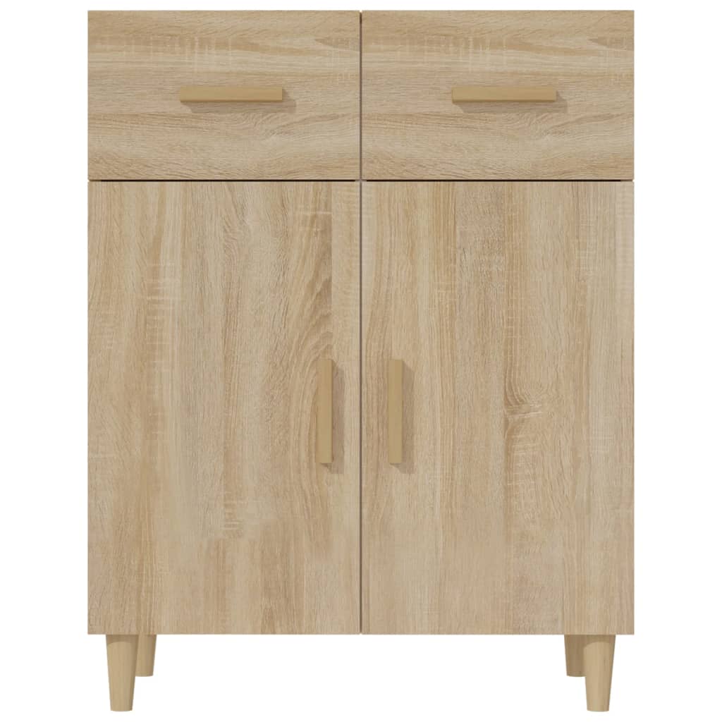 Credenza Rovere Sonoma 69,5x34x89 cm in Legno Multistrato