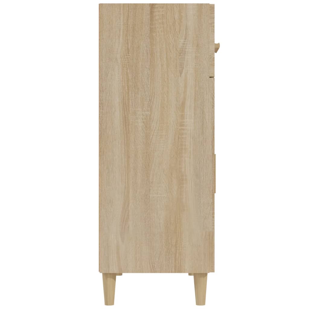 Credenza Rovere Sonoma 69,5x34x89 cm in Legno Multistrato