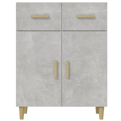 Credenza Grigio Cemento 69,5x34x89 cm in Legno Multistrato