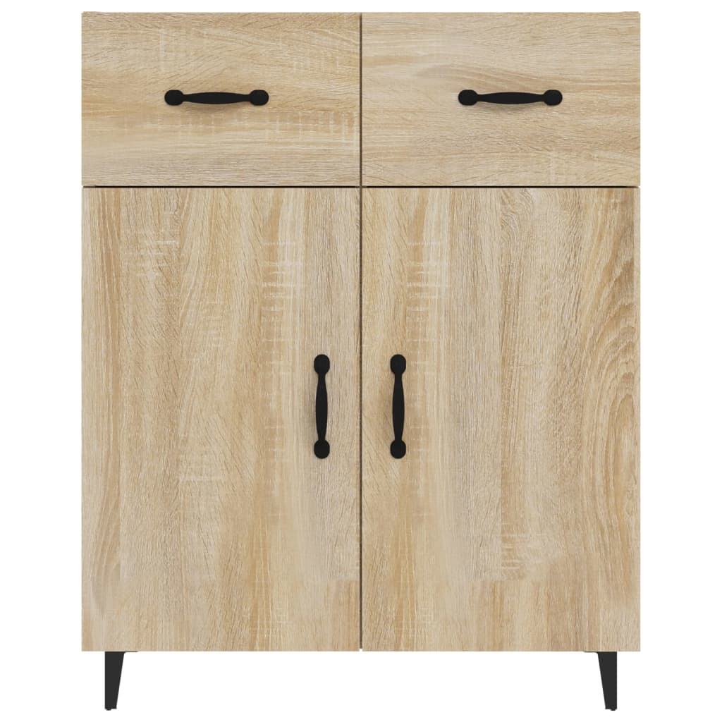 Credenza Rovere Sonoma 69,5x34x90 cm in Legno Multistrato