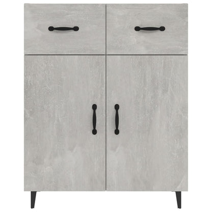 Credenza Grigio Cemento 69,5x34x90 cm in Legno Multistrato