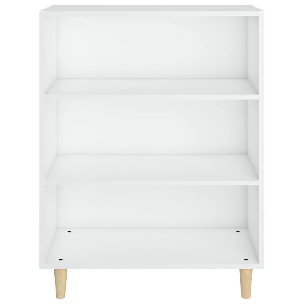 Credenza Bianca 69,5x32,5x90 cm in Legno Multistrato