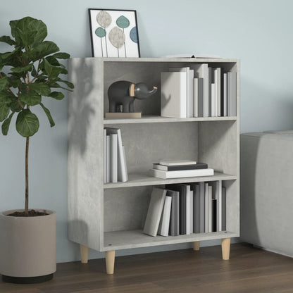 Credenza Grigio Cemento 69,5x32,5x90 cm in Legno Multistrato