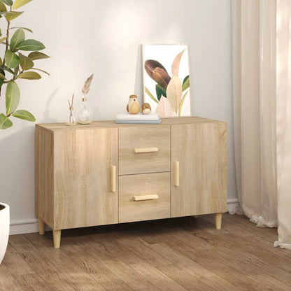Credenza Rovere Sonoma 100x36x60 cm in Legno Multistrato
