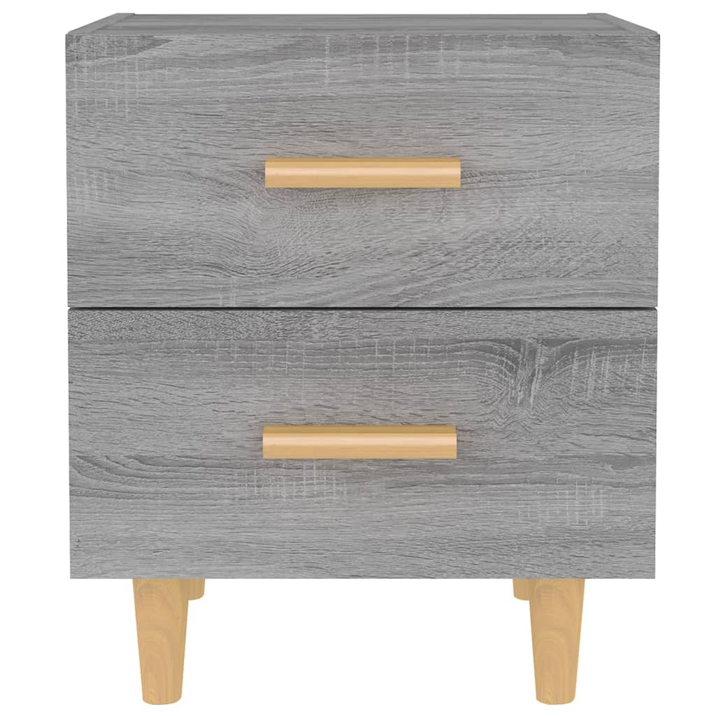 Comodini 2 pz Grigio Sonoma 40x35x47,5 cm