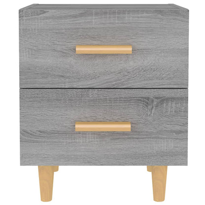 Comodini 2 pz Grigio Sonoma 40x35x47,5 cm