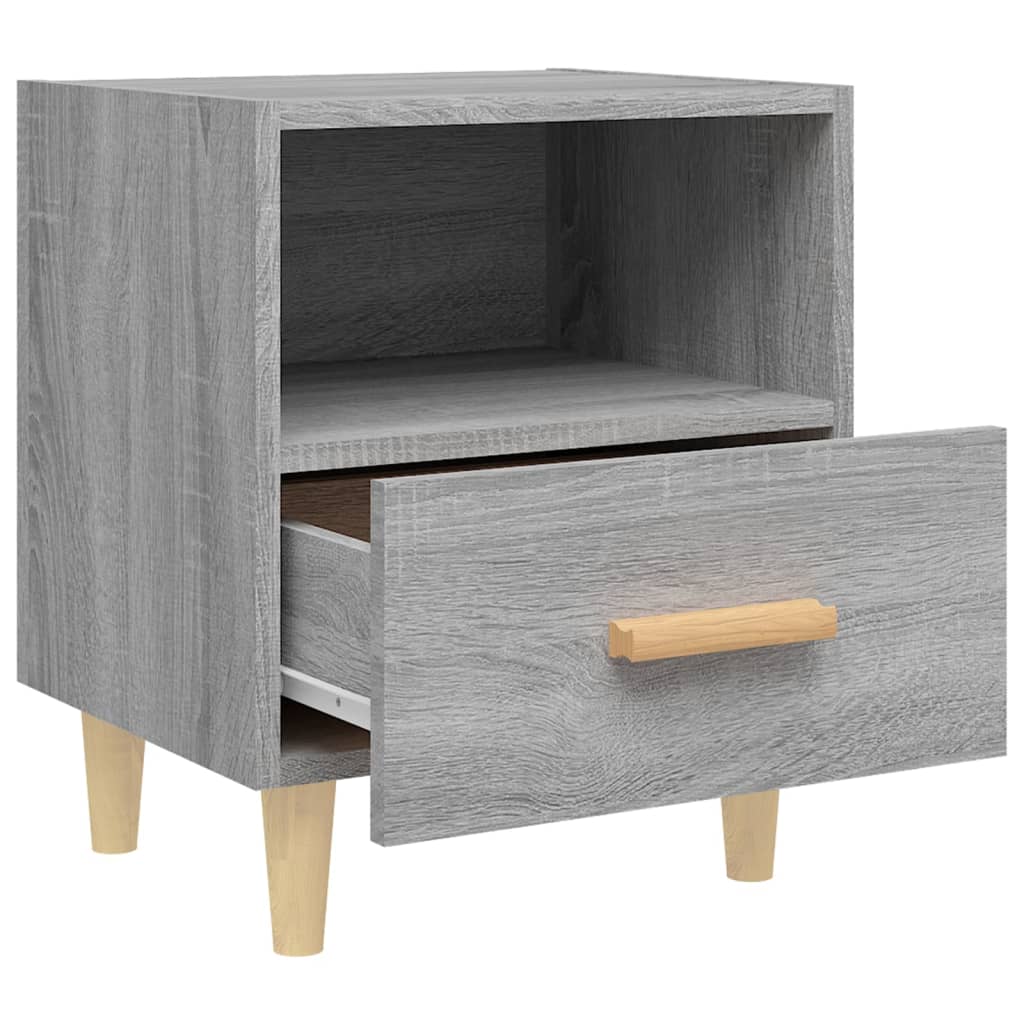 Comodino Grigio Sonoma 40x35x47 cm