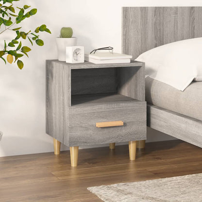 Comodino Grigio Sonoma 40x35x47 cm