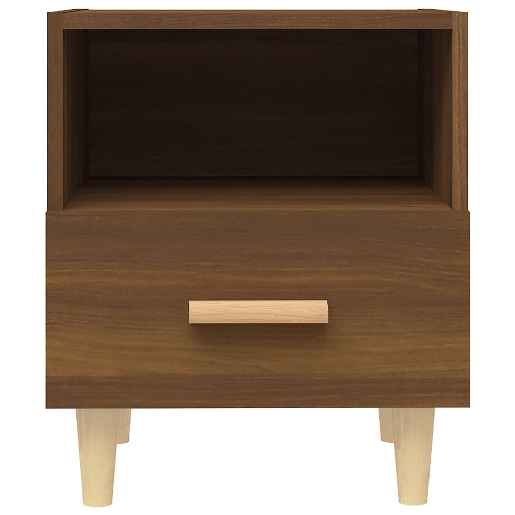 Comodini 2 pz Rovere Marrone 40x35x47 cm