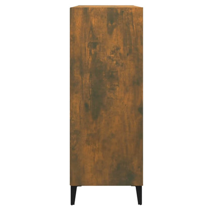 Credenza Rovere Fumo 69,5x32,5x90 cm in Legno Multistrato