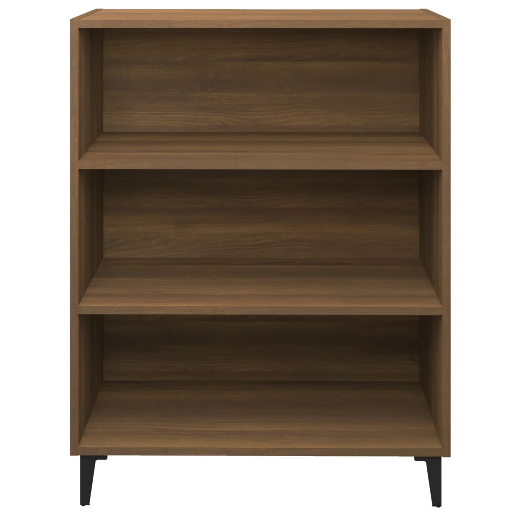 Credenza Rovere Marrone 69,5x32,5x90 cm in Legno Multistrato