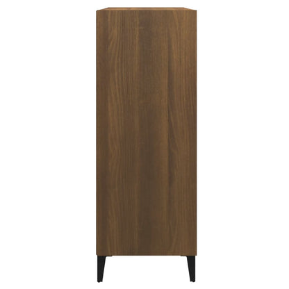 Credenza Rovere Marrone 69,5x32,5x90 cm in Legno Multistrato