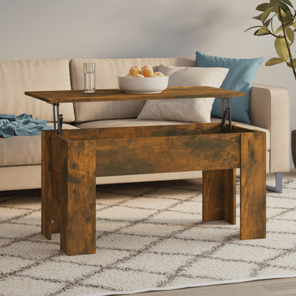 Tavolino da Salotto Rovere Fumo 101x49x52 cm Legno Multistrato