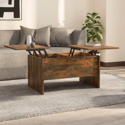 Tavolino da Salotto Rovere Fumo 80x50x42,5 cm Legno Multistrato