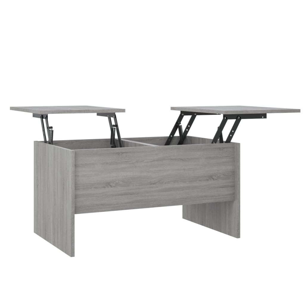 Tavolino Salotto Grigio Sonoma 80x50x42,5 cm Legno Multistrato