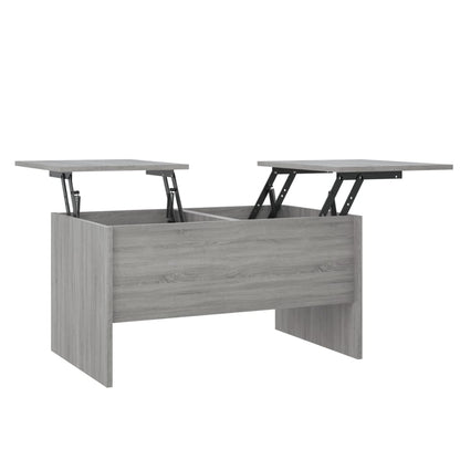 Tavolino Salotto Grigio Sonoma 80x50x42,5 cm Legno Multistrato