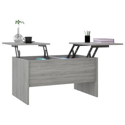 Tavolino Salotto Grigio Sonoma 80x50x42,5 cm Legno Multistrato