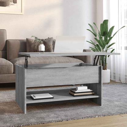 Tavolino da Salotto Grigio Sonoma 80x50x40 cm Legno Multistrato