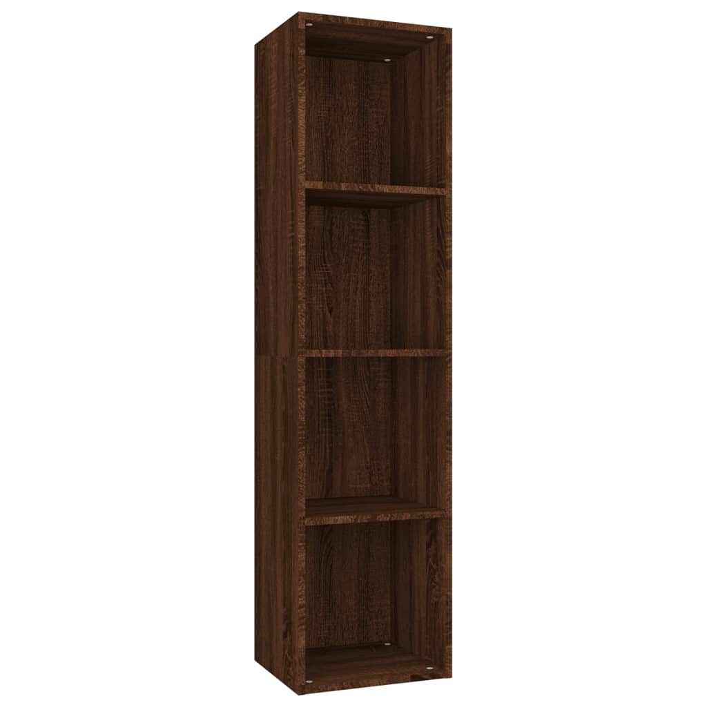 Libreria/Mobile TV Rovere Marrone 36x30x143cm Legno Multistrato