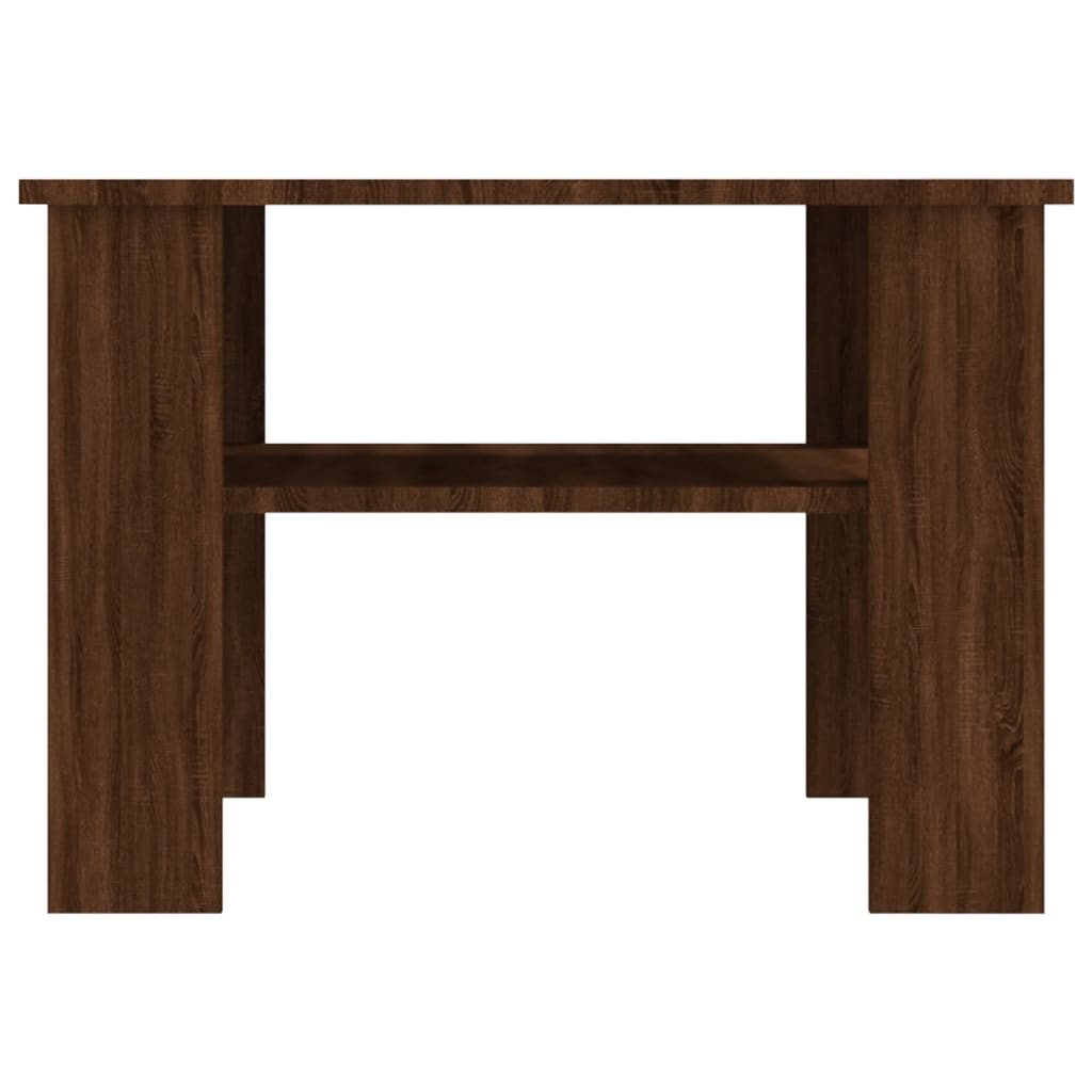 Tavolino Salotto Rovere Marrone 60x60x42 cm Legno Multistrato