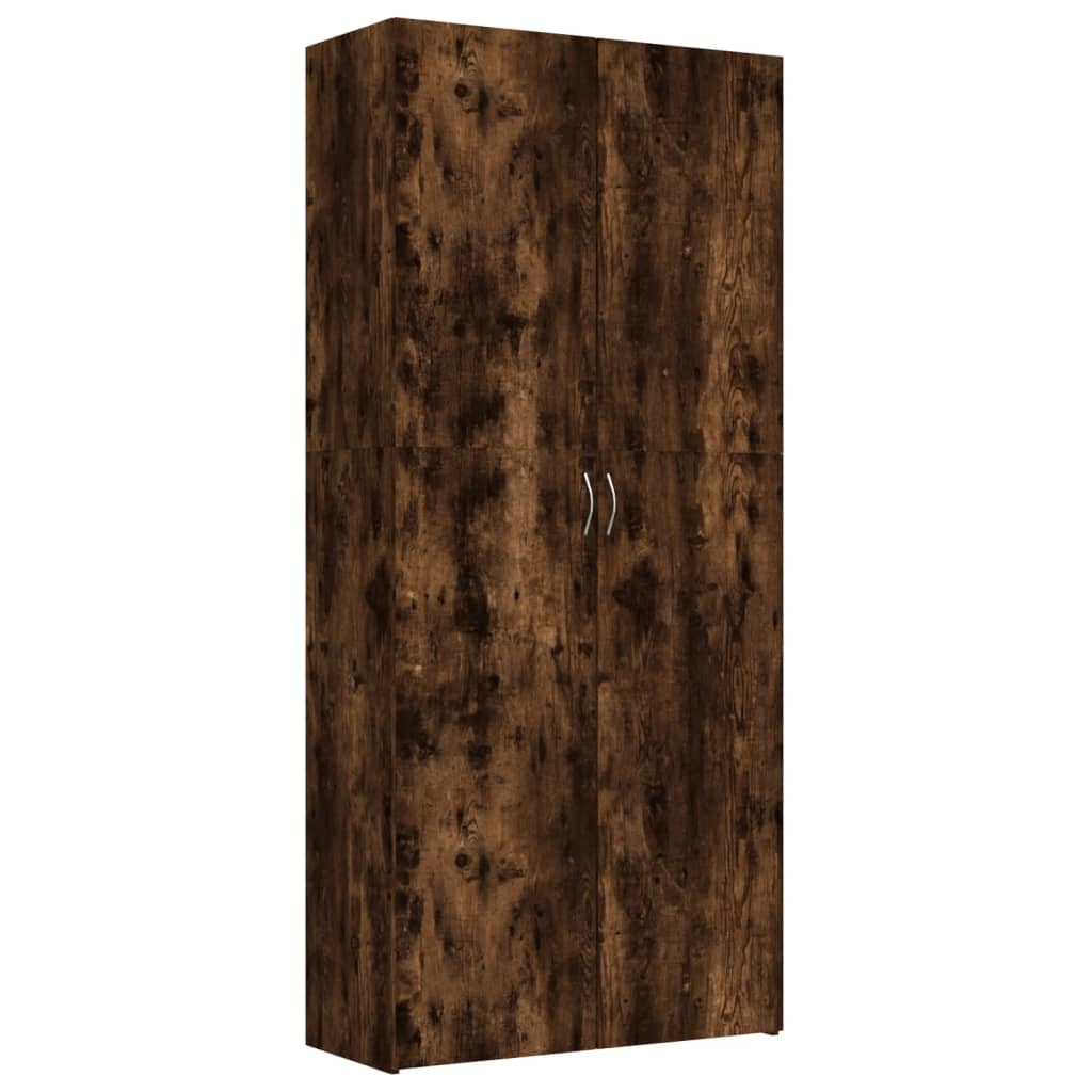 Scarpiera Rovere Fumo 80x35,5x180 cm in Legno Multistrato