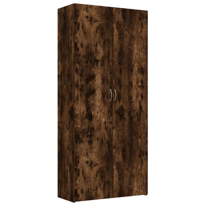 Scarpiera Rovere Fumo 80x35,5x180 cm in Legno Multistrato