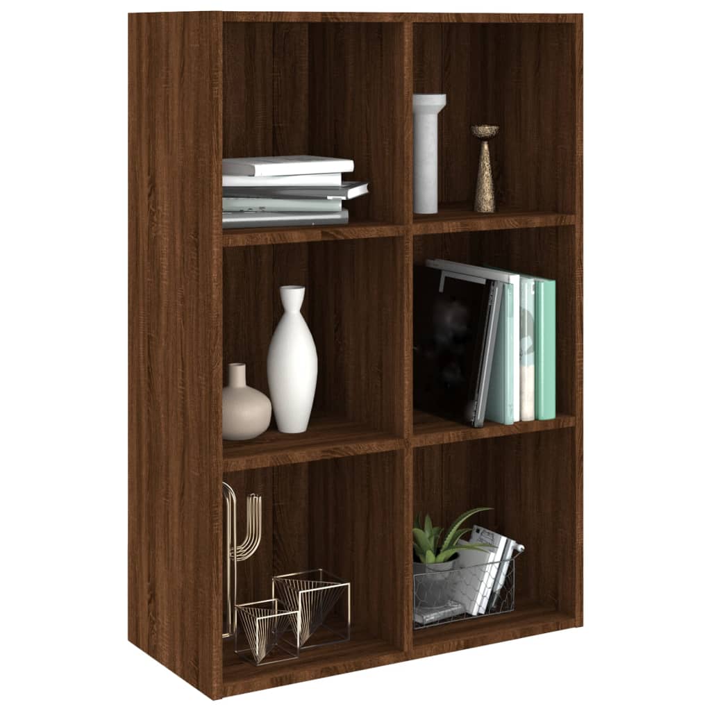 Libreria/Credenza Rovere Marrone 66x30x98 cm Legno Multistrato