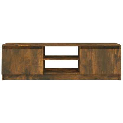 Mobile TV Rovere Fumo 120x30x35,5 cm in Legno Multistrato