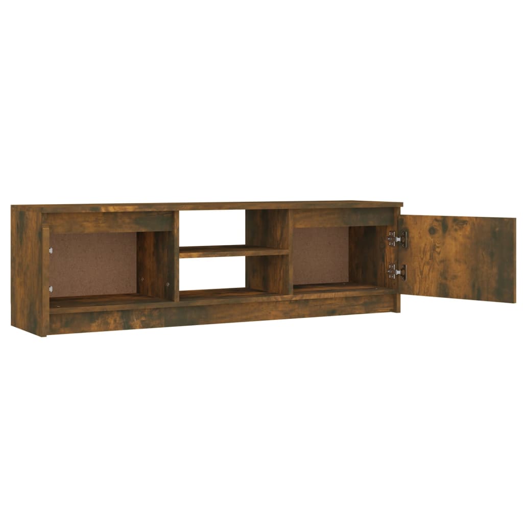 Mobile TV Rovere Fumo 120x30x35,5 cm in Legno Multistrato