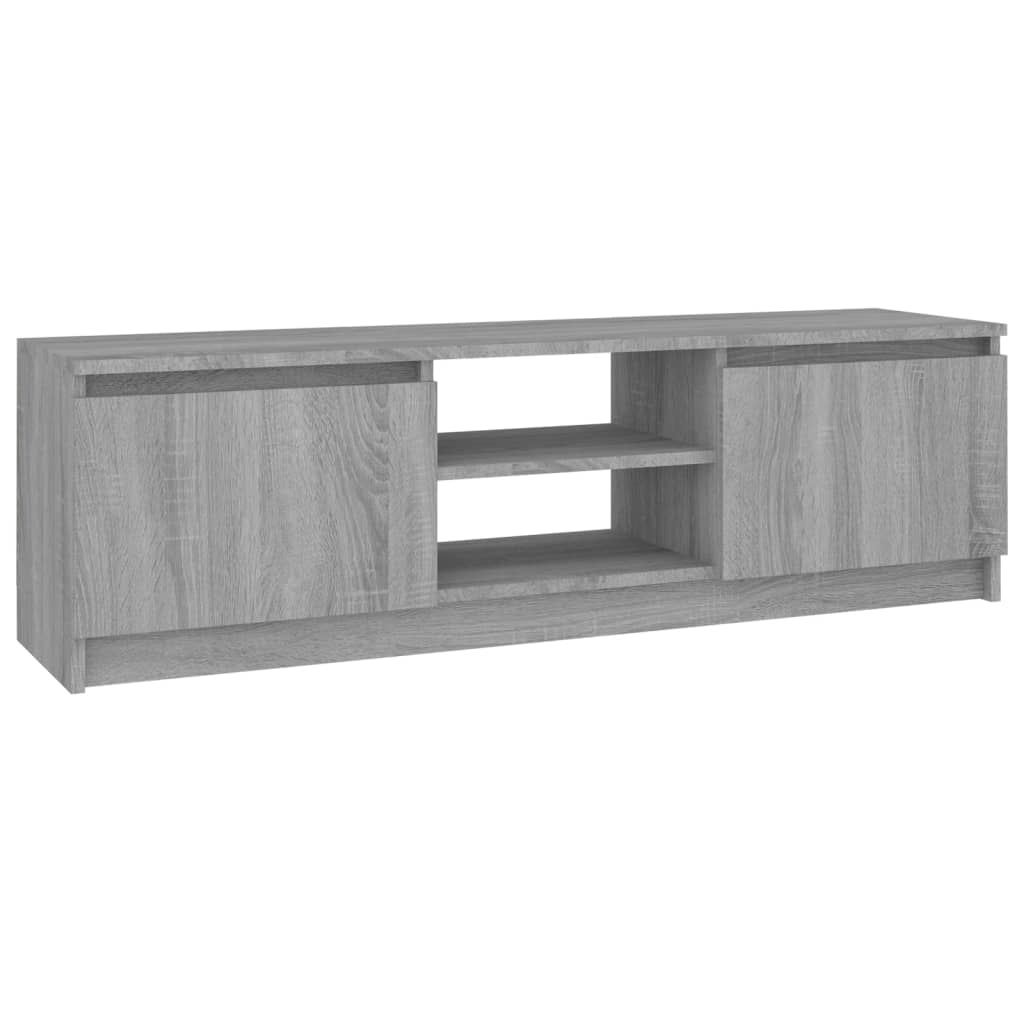 Mobile TV Grigio Sonoma 120x30x35,5 cm in Legno Multistrato