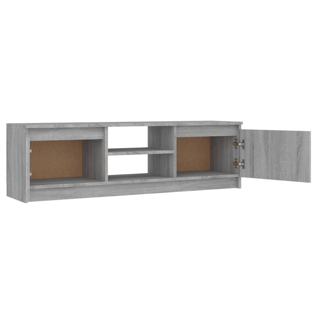 Mobile TV Grigio Sonoma 120x30x35,5 cm in Legno Multistrato