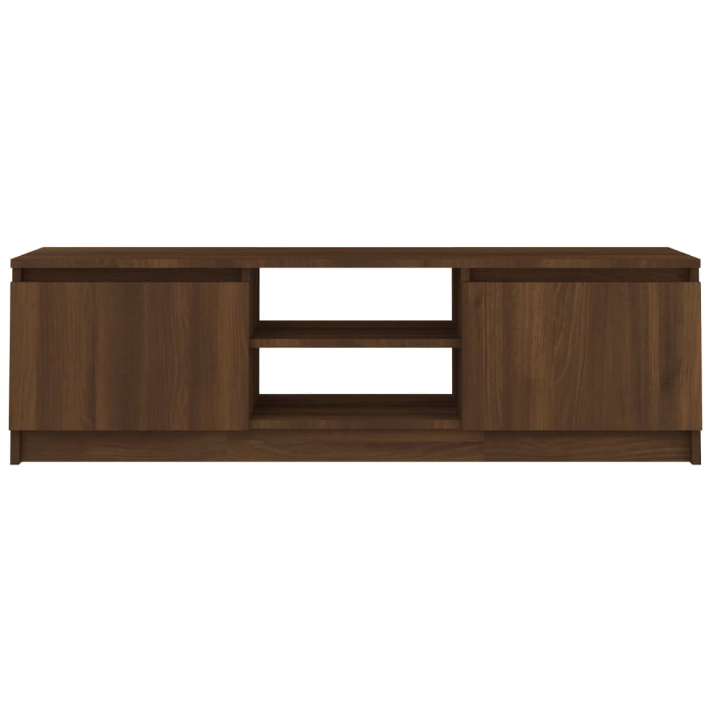 Mobile TV Rovere Marrone 120x30x35,5 cm in Legno Multistrato
