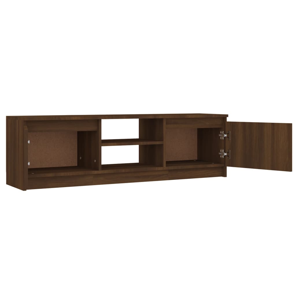 Mobile TV Rovere Marrone 120x30x35,5 cm in Legno Multistrato