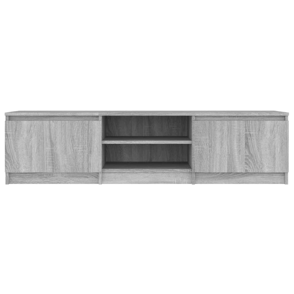 Mobile TV Grigio Sonoma 140x40x35,5 cm in Legno Multistrato