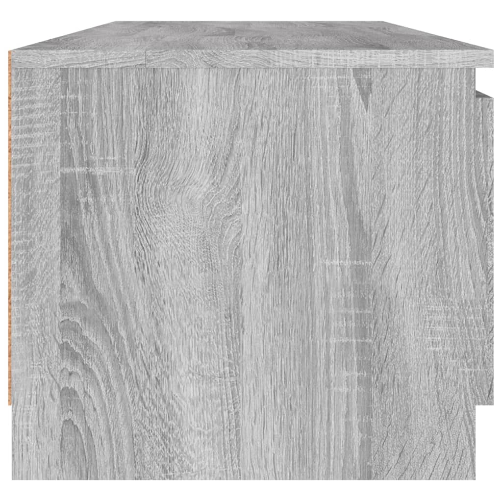 Mobile TV Grigio Sonoma 140x40x35,5 cm in Legno Multistrato