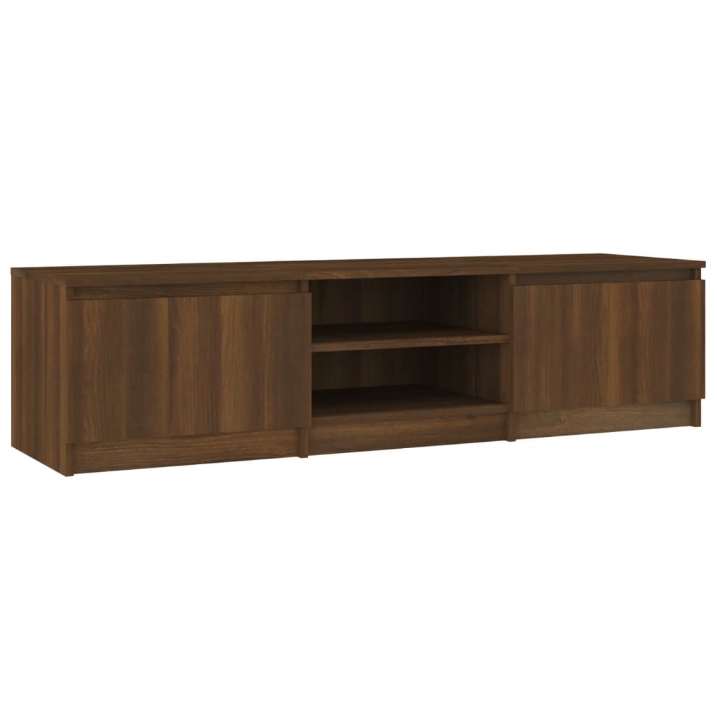 Mobile TV Rovere Marrone 140x40x35,5 cm in Legno Multistrato