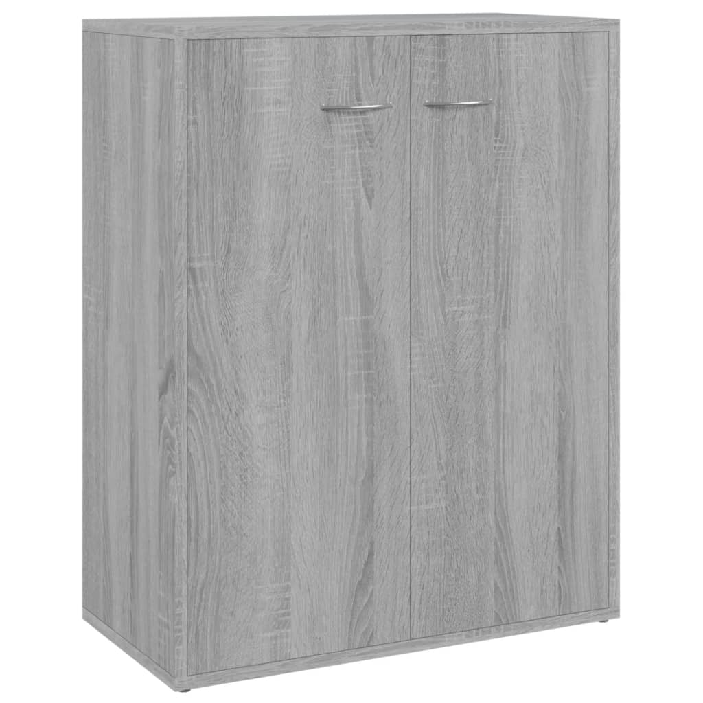Credenza Grigio Sonoma 60x30x75 cm in Legno Multistrato