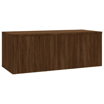 Mobile Porta TV Rovere Marrone 80x34x30 cm in Legno Multistrato