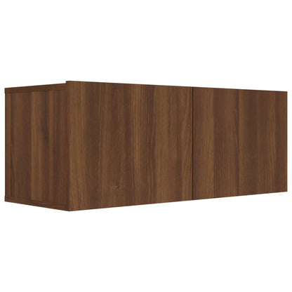 Mobile TV Rovere Marrone 80x30x30 cm Legno Multistrato