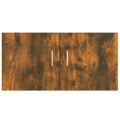 Armadietto da Parete Rovere Fumo 80x39x40 cm Legno Multistrato