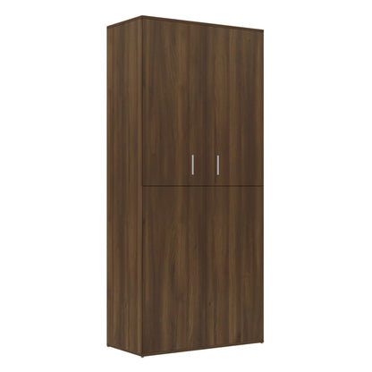 Scarpiera Rovere Marrone 80x39x178 cm in Legno Multistrato