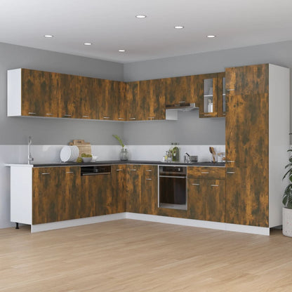 Armadietto Cucina Rovere Fumo 75,5x75,5x81,5 cm in Legno