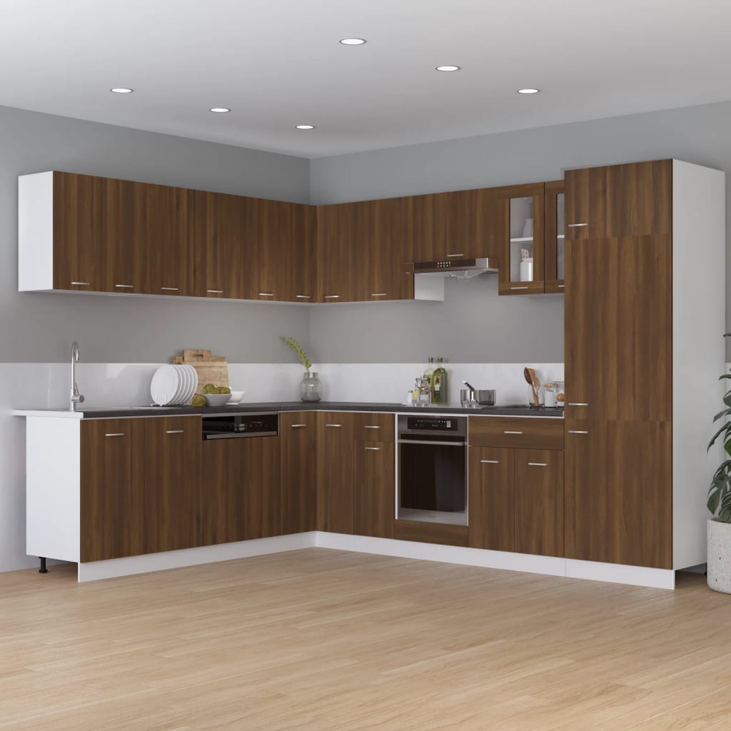 Armadietto Cucina Rovere Marrone 75,5x75,5x81,5 cm in Legno