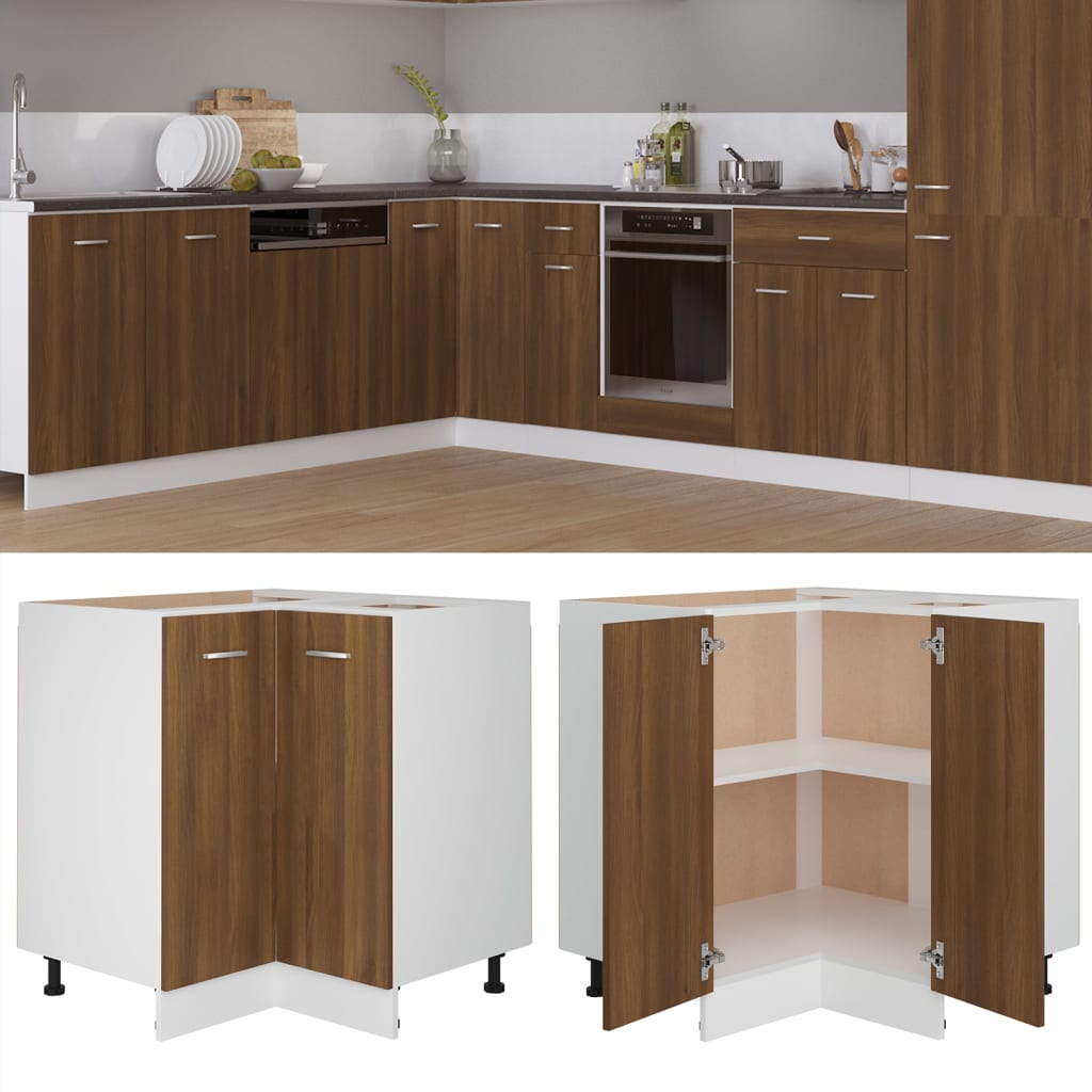 Armadietto Cucina Rovere Marrone 75,5x75,5x81,5 cm in Legno