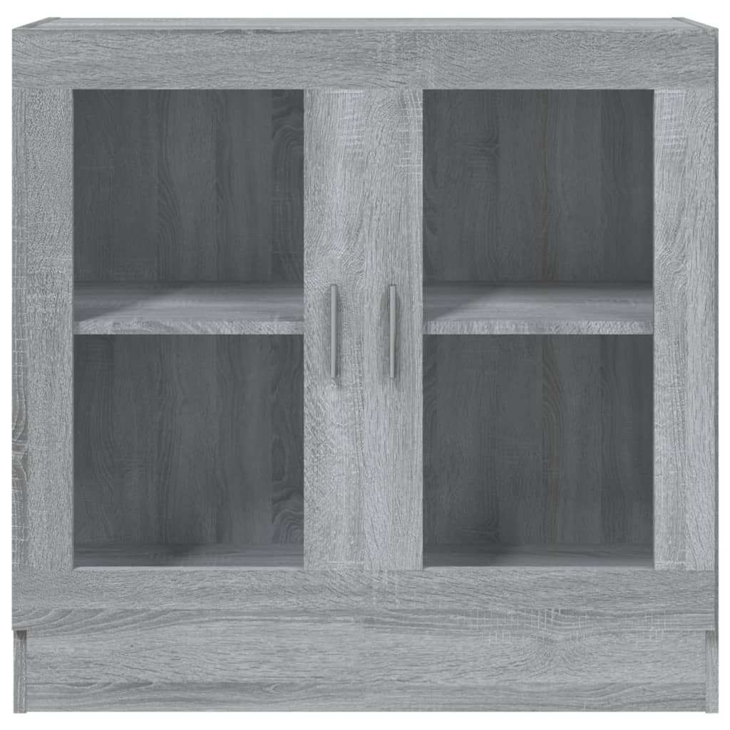 Mobile Vetrina Grigio Sonoma 82,5x30,5x80 cm Legno Multistrato